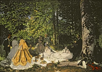 Het ontbijt in het gras, 1865-1866